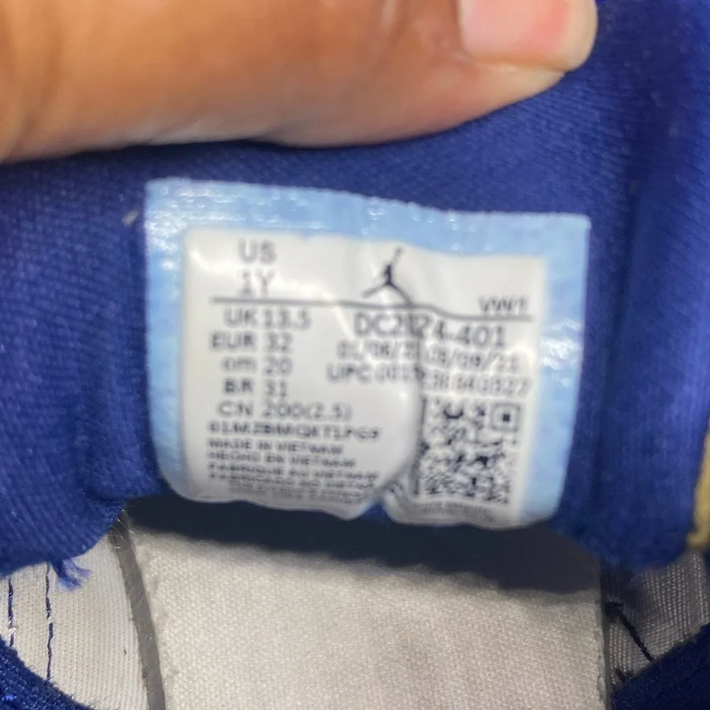 Nike Jordan Zion 1 GS 'USA' DC2024-401 Blue Void White Metallic Gold